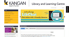 Desktop Screenshot of libguides.kangan.edu.au